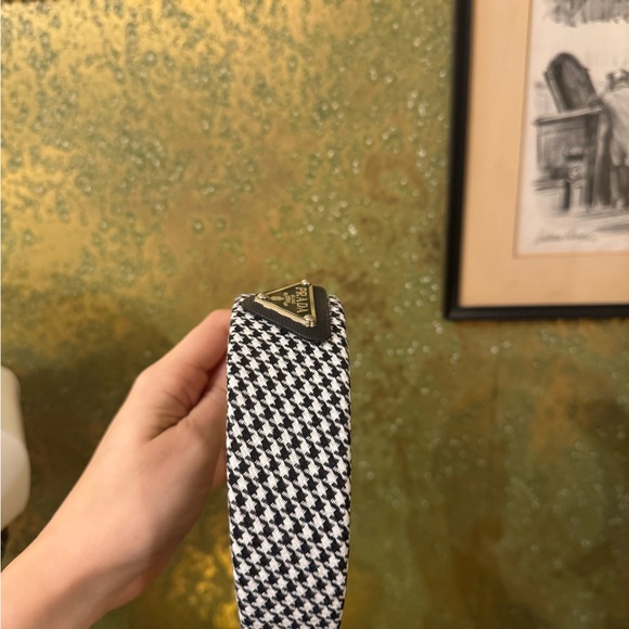 Prada Houndstooth Candle Holder in Black and White main image 13